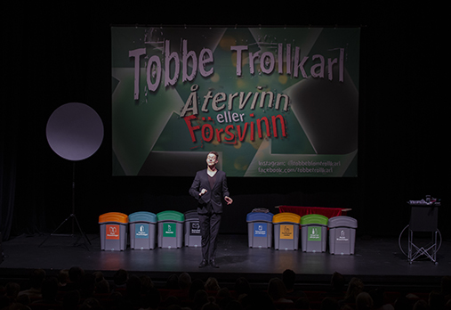 Tobbe Trollkarl Återvinn eller Försvinn, 2019 Foto: Camilla Käller